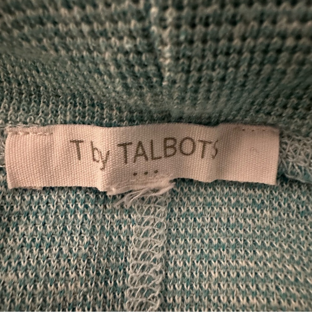 Talbots beachy coastal spring color block cowl neck pullover leisurewear top - Picture 9 of 10